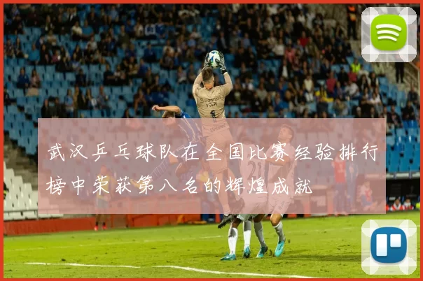 武汉乒乓球队在全国比赛经验排行榜中荣获第八名的辉煌成就