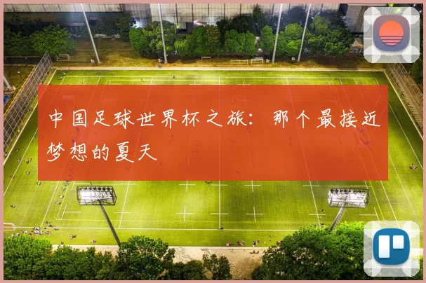 中国足球世界杯之旅:那个最接近梦想的夏天